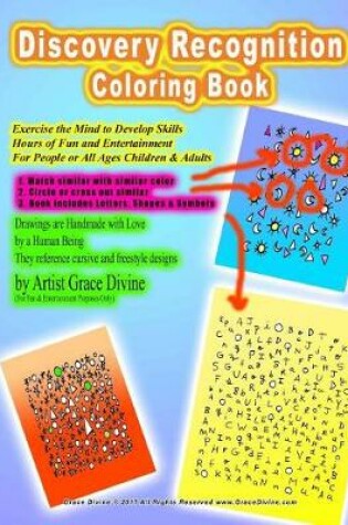 Cover of Discovery Recognition Coloring Book Exercise the Mind to Develop Skills Hours of Fun and Entertainment For People or All Ages Children & Adults