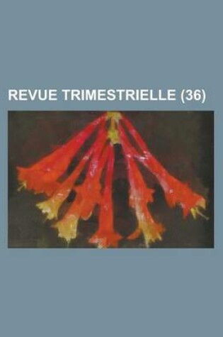 Cover of Revue Trimestrielle (36)