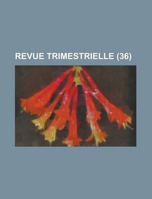 Book cover for Revue Trimestrielle (36)