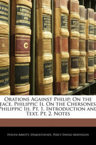 Cover of Orations Against Philip