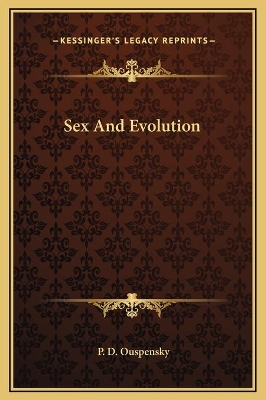 Book cover for Sex And Evolution