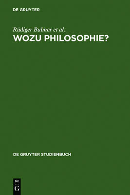 Cover of Wozu Philosophie?