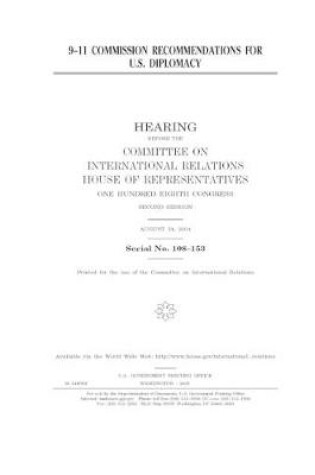 Cover of 9-11 Commission recommendations for U.S. diplomacy