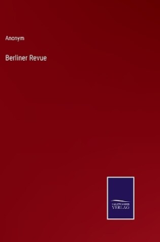 Cover of Berliner Revue