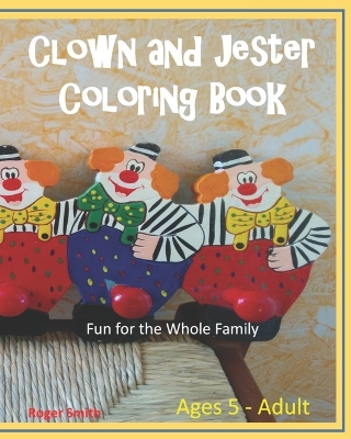 Book cover for Clown and Jester Coloring Book