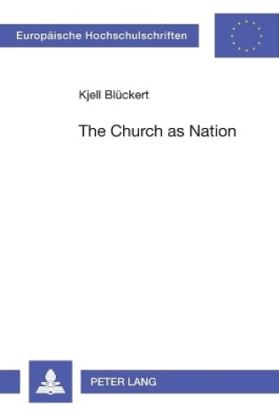 Cover of The Church as Nation