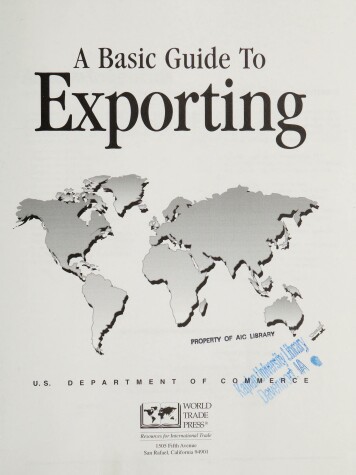 Cover of A Basic Guide to Exporting