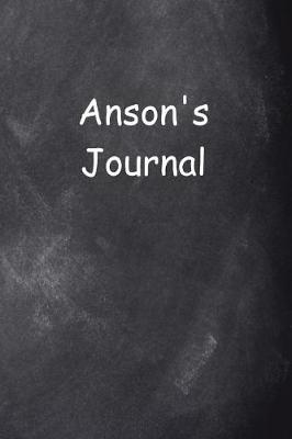 Book cover for Anson Personalized Name Journal Custom Name Gift Idea Anson