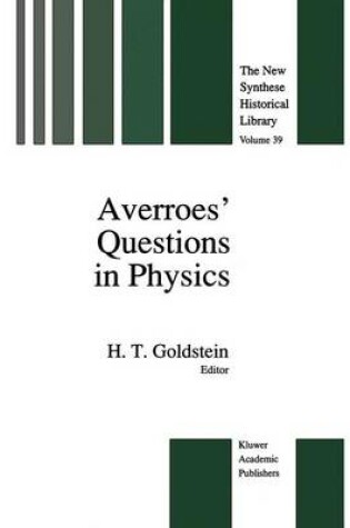 Cover of Averroes' Questions in Physics