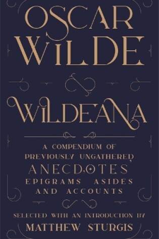 Cover of Wildeana (riverrun editions)