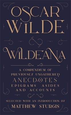 Book cover for Wildeana (riverrun editions)