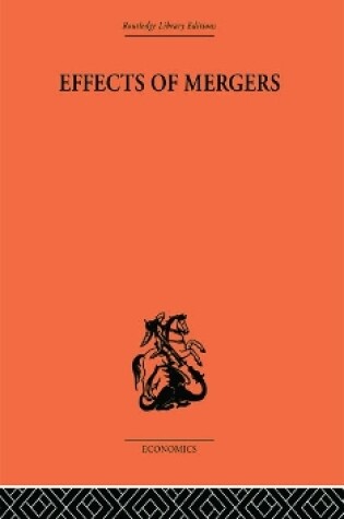 Cover of Effects of Mergers