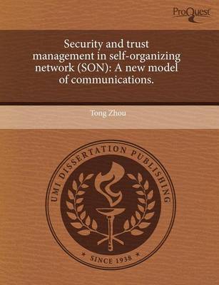 Book cover for Security and Trust Management in Self-Organizing Network (Son): A New Model of Communications