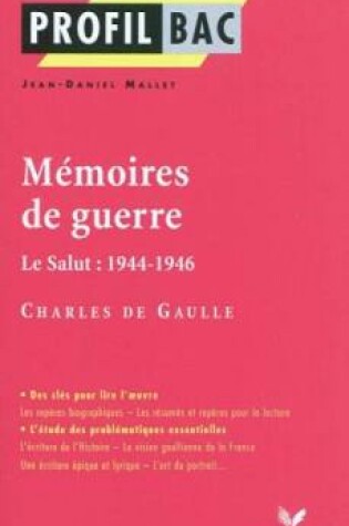 Cover of Profil d'une oeuvre