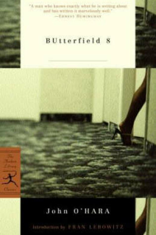 Cover of Butterfield 8