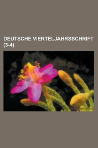 Cover of Deutsche Vierteljahrsschrift (3-4)