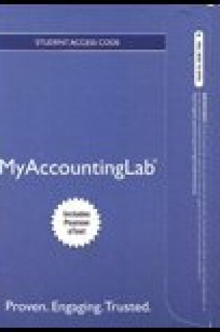 Cover of Mylab Accounting with Pearson Etext -- Access Card -- For Pearson's Federal Taxation 2018 Corporations, Partnerships, Estates & Trusts