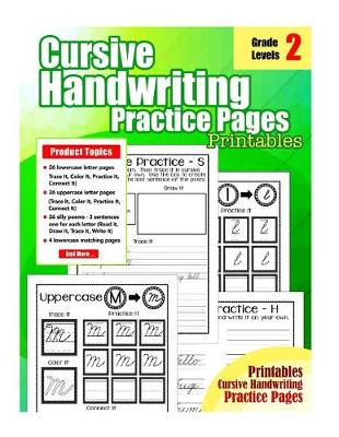 Book cover for Cursive Handwriting Practice Pages