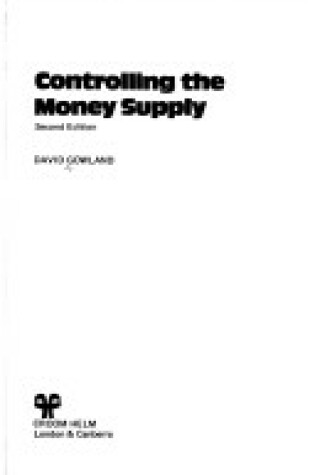 Cover of Controlling the Money Supply