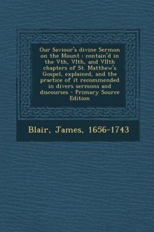 Cover of Our Saviour's Divine Sermon on the Mount