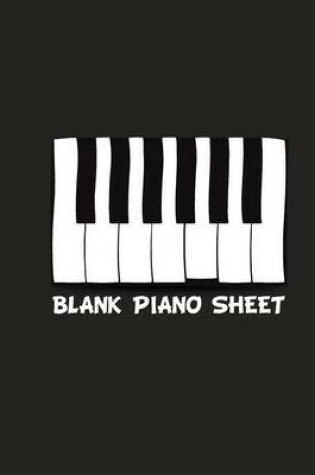 Cover of Blank Piano Sheet Music