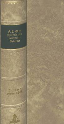 Book cover for Episteln Und Vermischte Gedichte