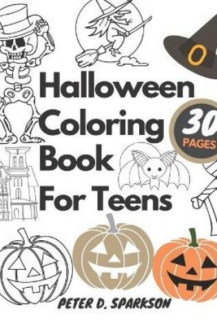 Cover of Halloween Coloring Book For Teens