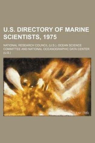 Cover of U.S. Directory of Marine Scientists, 1975