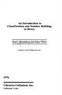 Book cover for Introduction to Classification and Number Building in Dewey