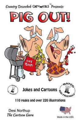 Book cover for Pig Out -- Jokes and Cartoons