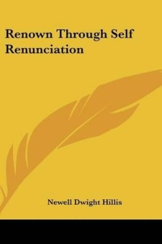 Cover of Renown Through Self Renunciation