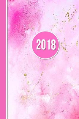 Book cover for 2018 Diary Pink Glitter Design