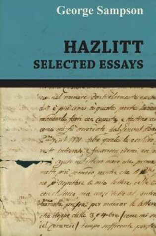 Cover of Hazlitt - Selected Essays