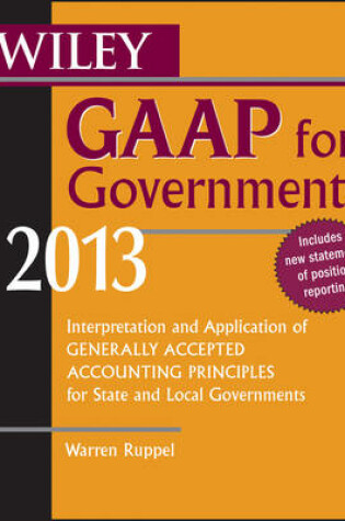 Cover of Wiley GAAP for Governments 2013