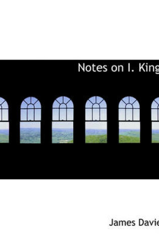 Cover of Notes on I. Kings