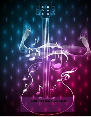 Book cover for Guitar Tab Sheet Music Book