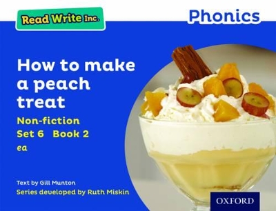 Cover of Read Write Inc. Phonics: How to Make a Peach Treat (Blue Set 6 Non-fiction 2)