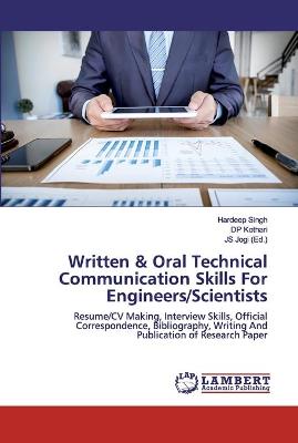 Book cover for Written & Oral Technical Communication Skills For Engineers/Scientists