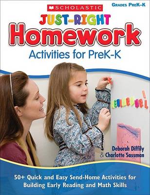 Book cover for Just-Right Homework Activities for PreK-K