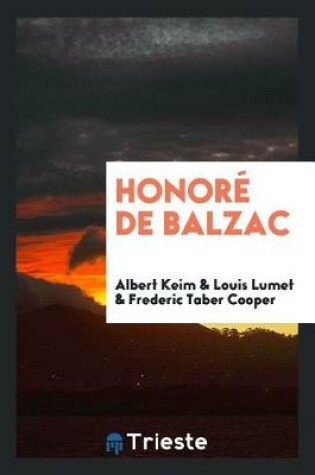 Cover of Honor  de Balzac