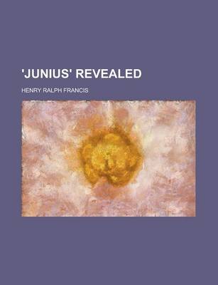 Book cover for 'Junius' Revealed