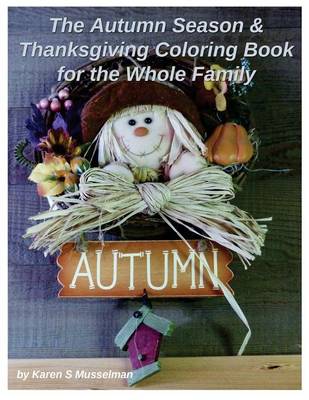 Book cover for The Autumn Season & Thanksgiving Coloring Book