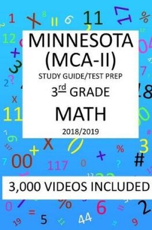 Cover of 3rd Grade MINNESOTA MCA-II, 2019 MATH, Test Prep