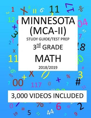 Book cover for 3rd Grade MINNESOTA MCA-II, 2019 MATH, Test Prep