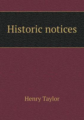 Book cover for Historic notices