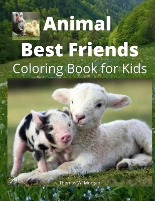 Book cover for Animal Best Friends Coloring Book for Kids