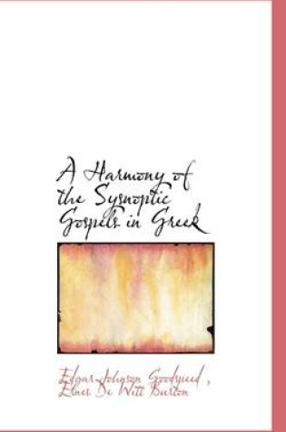 Cover of A Harmony of the Sysnoptic Gospels in Greek