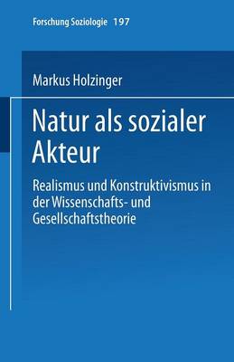 Cover of Natur als sozialer Akteur