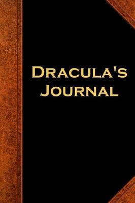 Book cover for Dracula's Journal Vintage Style