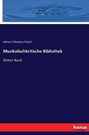 Cover of Musikalischkritische Bibliothek